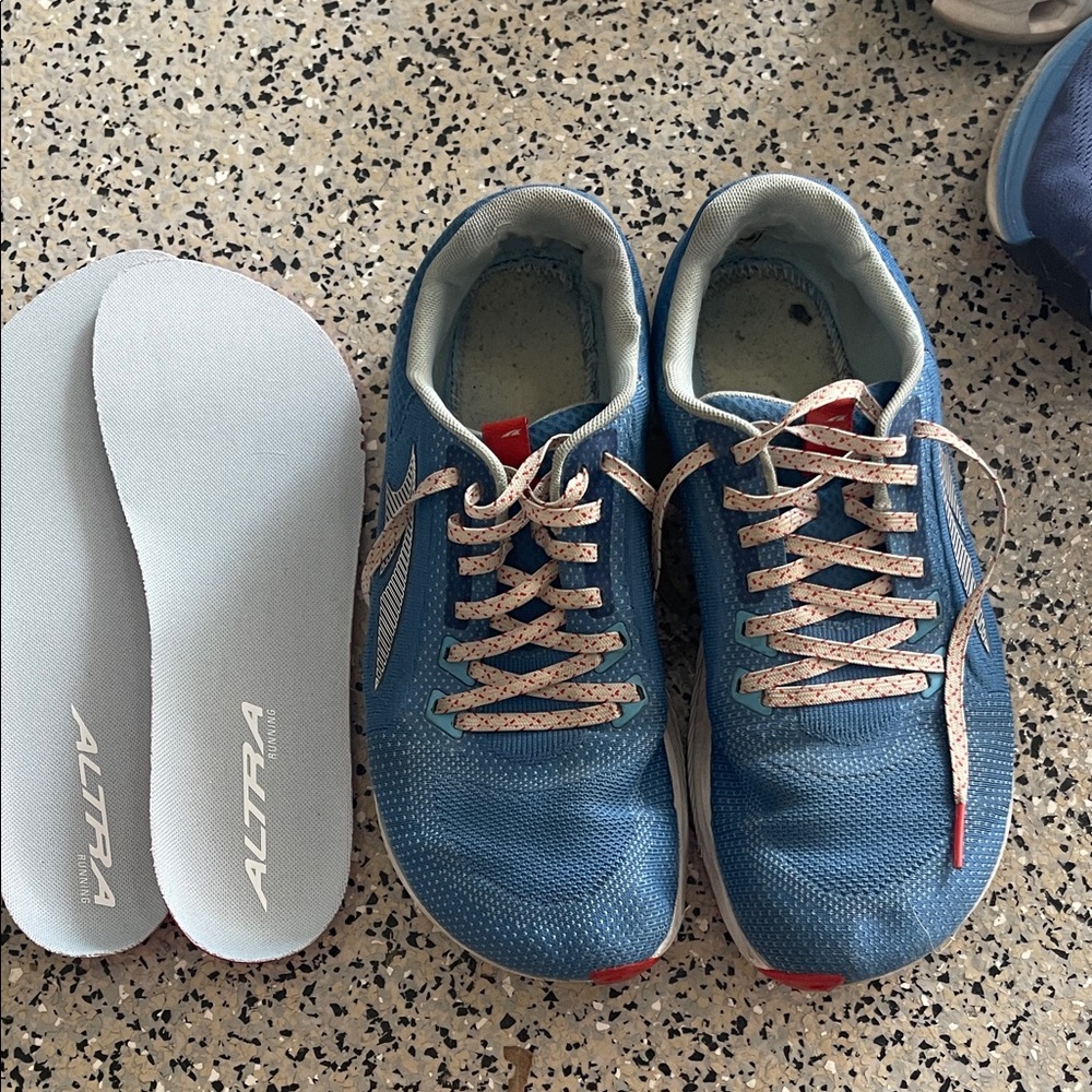 Altra Blue Athletic Shoes with new Insoles men Size 12